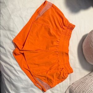 lululemon athletica Orange Athletic Shorts